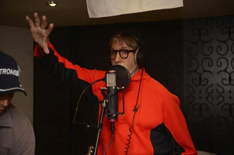 amitabh song recoding