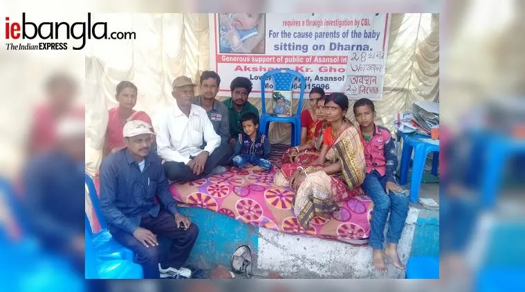 asansol parents dharna