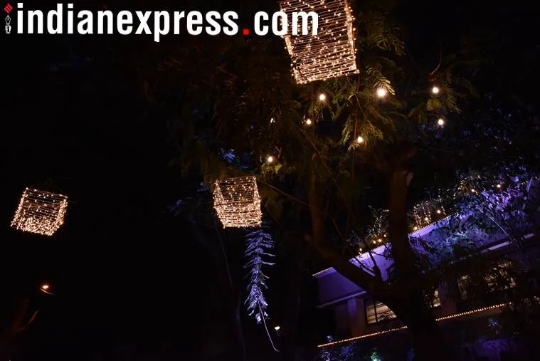 The residence of Anil Kapoor was decorated with flowers and lights on Friday evening.