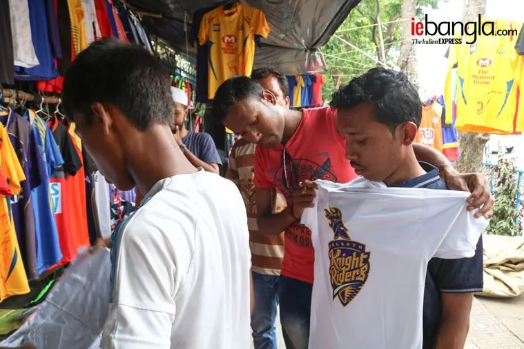 KKR jersey Express photo: Shashi Ghosh