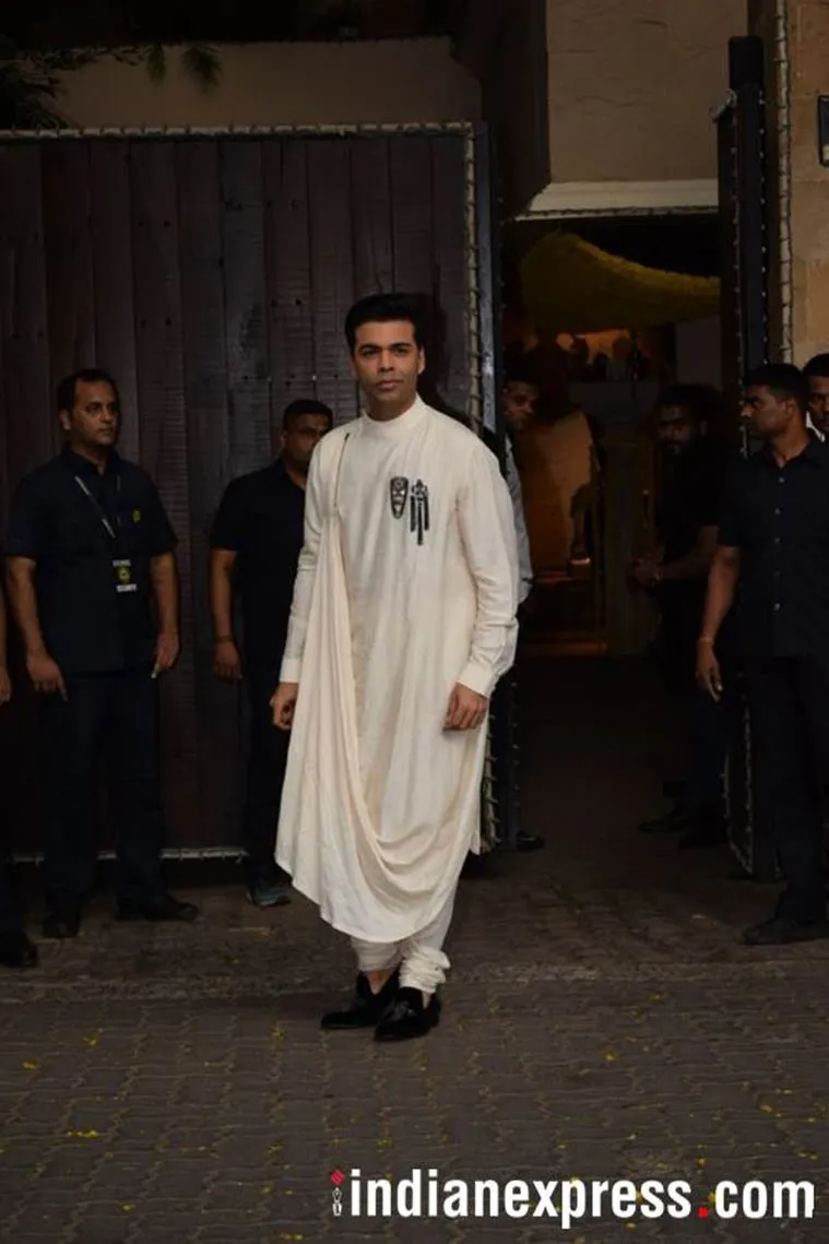 Karan Johar at Sonam Kapoor’s pre-wedding celebration.