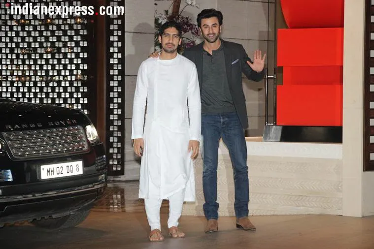 Ranbir Kapoor and Ayan Mukerji clicked at Isha Ambani’s engagement in Mumbai.