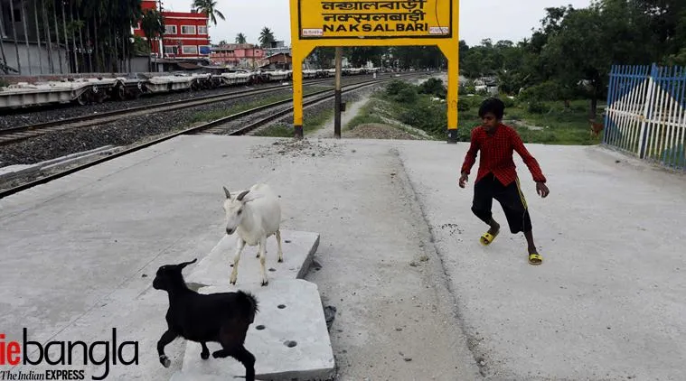 Naxalbari station in West Bengal . Express photo by Partha Paul.18.05.2017