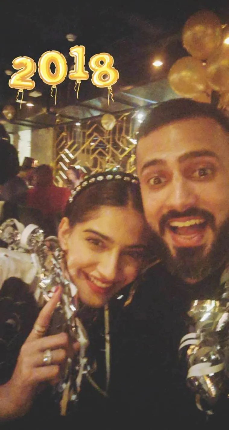 Sonam Kapoor and Anand Ahuja welcomed 2018 together.