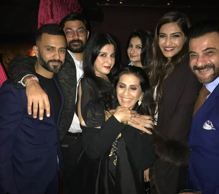 Anand Ahuja was spotted at the Kapoor family get together to celebrate Sonam’s father Anil Kapoor’s 60th birthday in London.