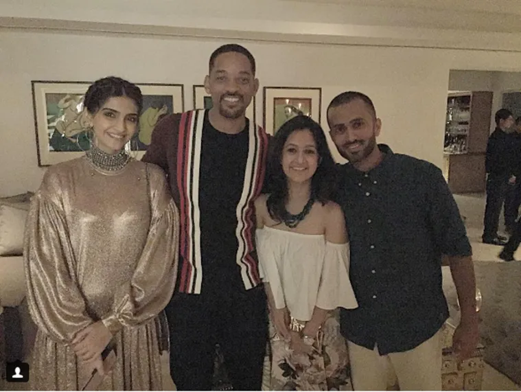 Sonam Kapoor and Anand Ahuja attended Akshay Kumar’s party for Will Smith.