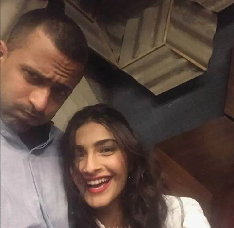 One of Anand Ahuja and Sonam Kapoo’s most candid pictures.