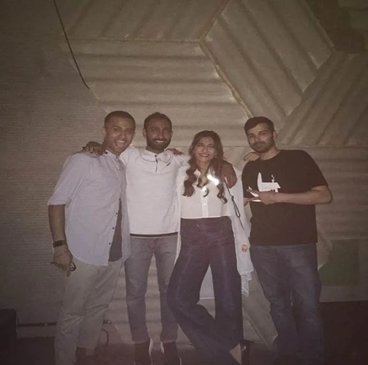 An old picture of Sonam Kapoor and Anand Ahuja.
