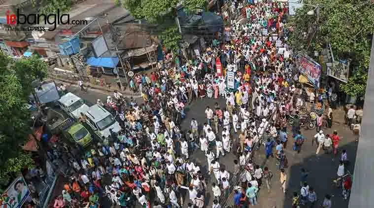 TMC Rally for Petrol price hike Express photo Shashi Ghosh