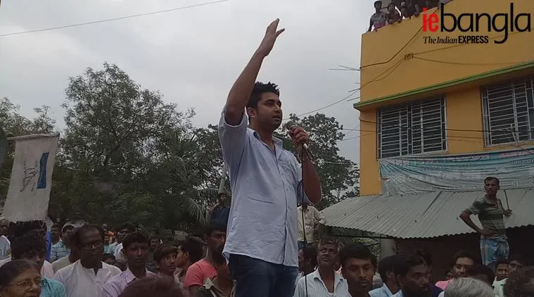 cpm leader shatarup ghosh in protest of alik arrest