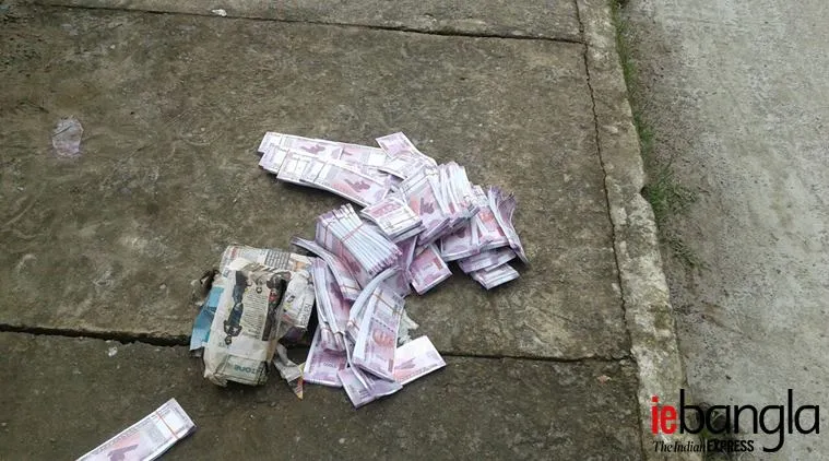 Fake note at Bhangar (Photo- Feroz Ahmed)