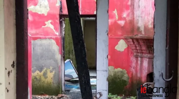 rampaged station room in gayabari sonada (Photo ie bangla)