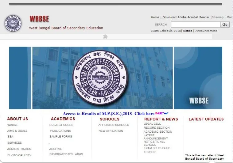 WBBSE Madhyamik 10th Result 2018 Live: