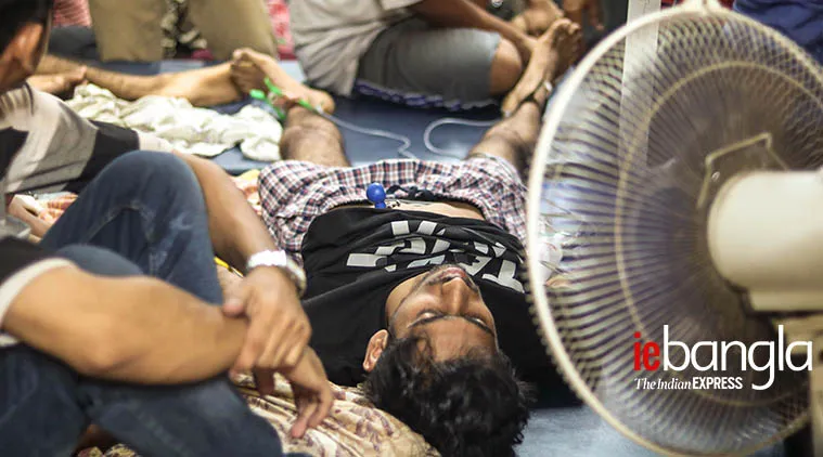 Medical college Hunger strike Express Photo Shashi Ghosh