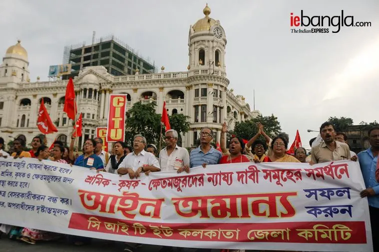 CITU protest Express Photo Shashi Ghosh