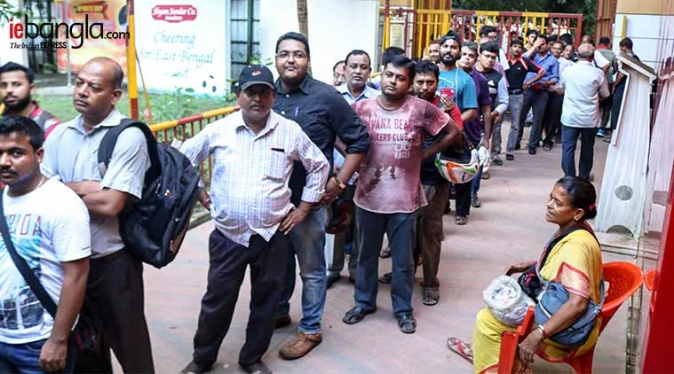 Eastbengal Supporters collecting ticket at Eastbengal Ground 1