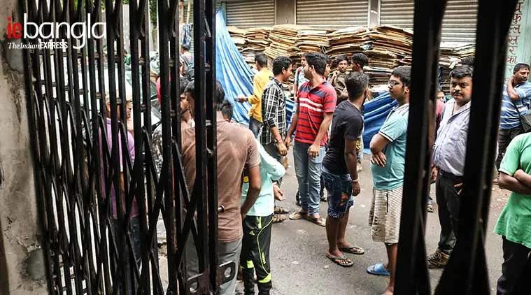 Supporters collecting ticket IFA office Express Photo Shashi Ghosh