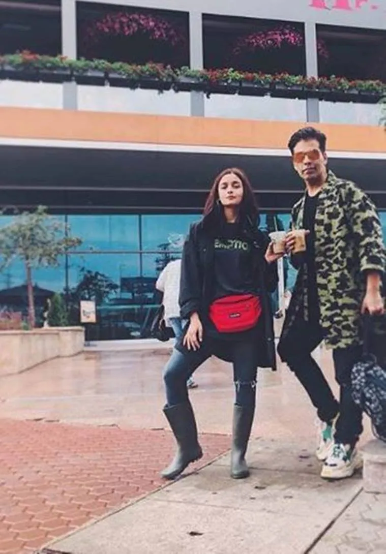 Alia Bhatt with Karan Johar.