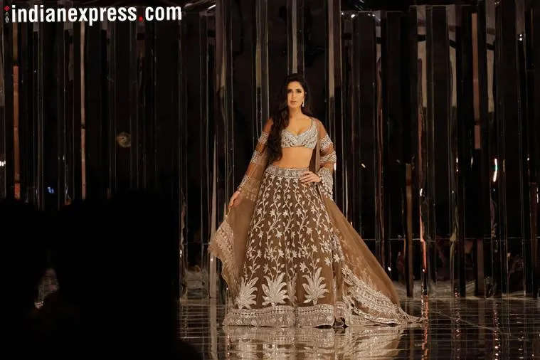 Katrina Kaif walked the ramp as a showstopper at Manish Malhotra’s couture show on Wednesday.
