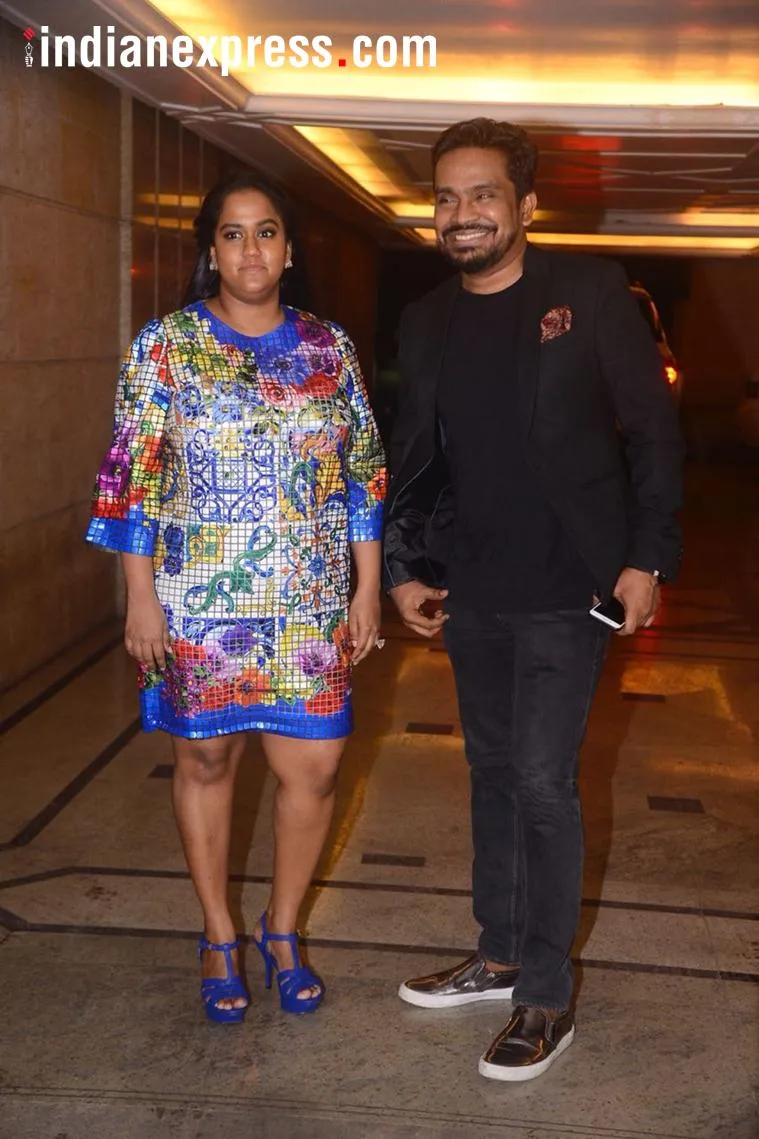Arpita Khan Sharma with screenwriter Mushtaq Shiekh 