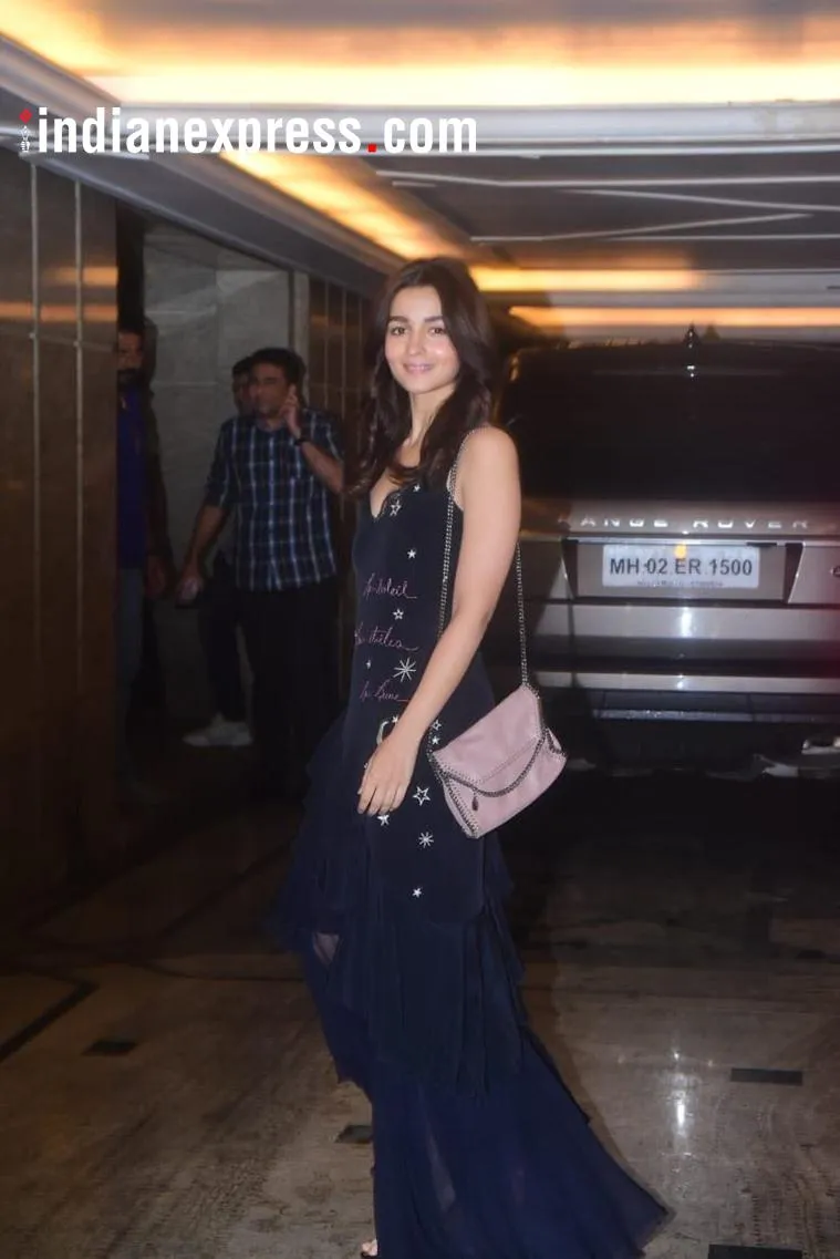 Alia Bhatt makes her entrance at PeeCee and Nick’s bash (Photo: Varinder Chawla)
