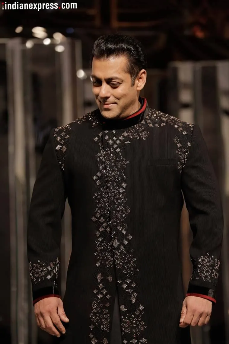 Salman Khan clicked at Manish Malhotra’s couture show. (Photo: Varinder Chawla)