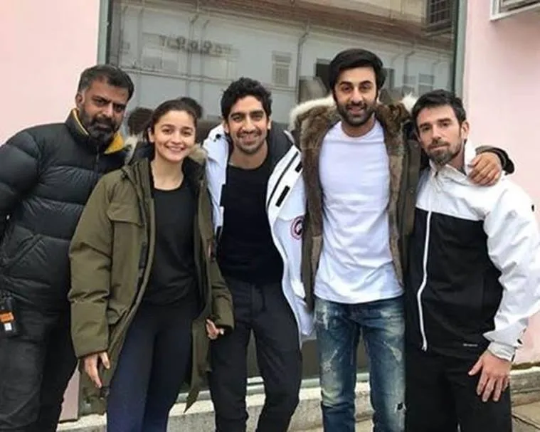 Alia Bhatt and Ranbir Kapoor were seen with Brahmastra director Ayan Mukerji and other team members.