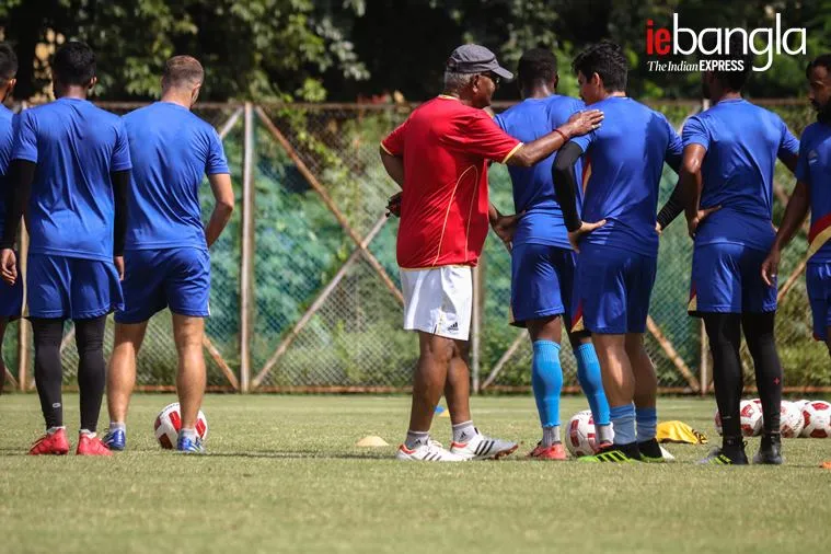 Eastbengal Practice before derby Express Photo Shashi Ghosh