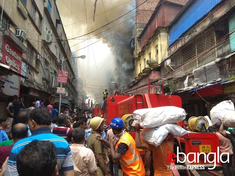 Bagri market Kolkata fire today