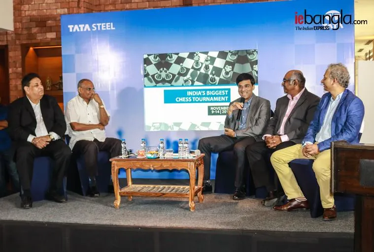 ata steel chess Tournament press meet Express Photo Shashi Ghosh