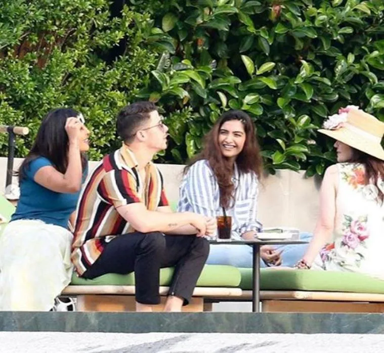 Priyanka Chopra and Nick Jonas spent some time with Sonam Kapoor and Anand Ahuja in Italy.
