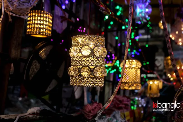 ights of diwali at chadni market Express Photo Shashi Ghosh