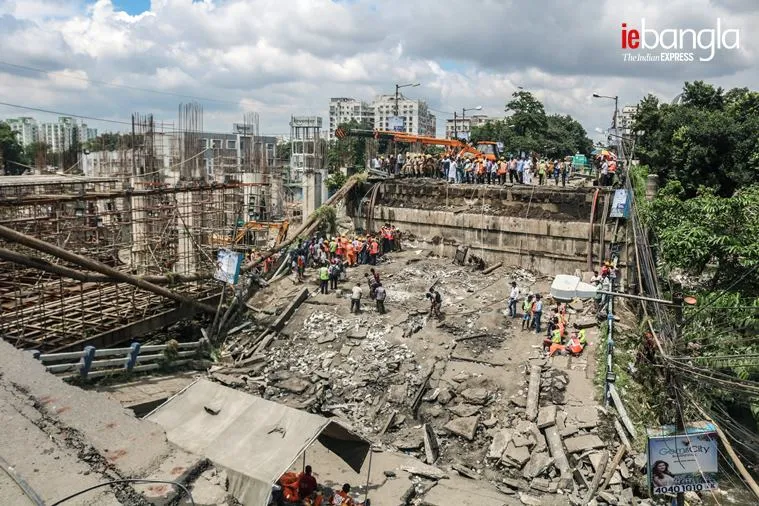 majerhat bridge collapse Express photo Shashi ghosh