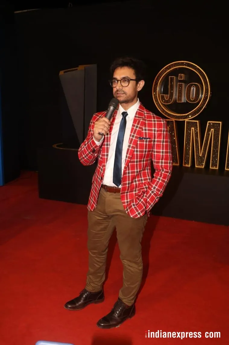Actor and producer Aamir Khan attended the MAMI opening ceremony.