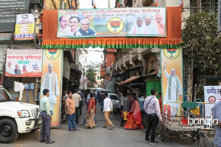 BJP party office Express photo Shashi Ghosh