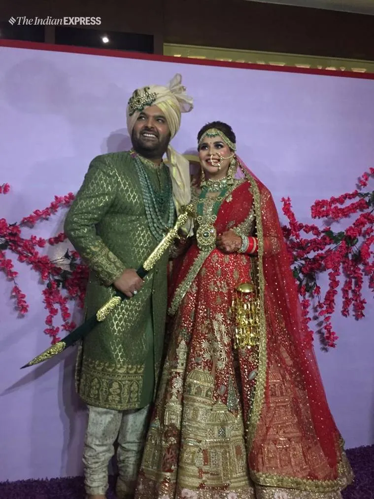 Kapil Sharma and Ginni Chatrath will host a wedding reception on December 14. (Photo by APH Images)
