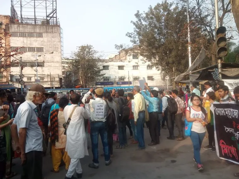Human rights rally attacked in kolkata