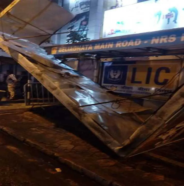 Kolkata rain storm