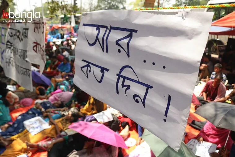 ssc candidate, স্কুল সার্ভিস চাকরিপ্রার্থী, Hunger strike, অনশন, Dharmatala, ধর্মতলা, Kolkata, কলকাতা, mamata banerjee, মমতা বন্দ্য়োপাধ্য়ায়, partha chatterjee, পার্থ চট্টোপাধ্য়ায়,