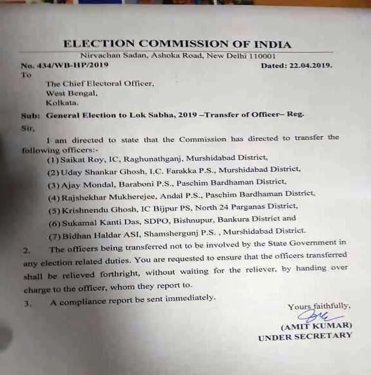 2019 Lok Sabha polls west Bengal 