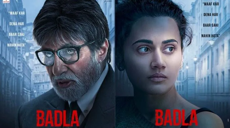 Amitabh Bachchan and Tapsee Pannu in Badla 