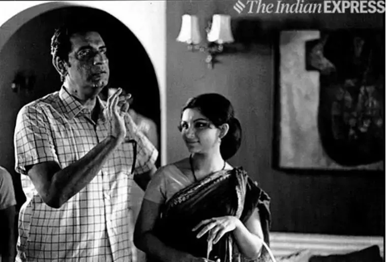 Satyajit Ray and Sharmila Tagore