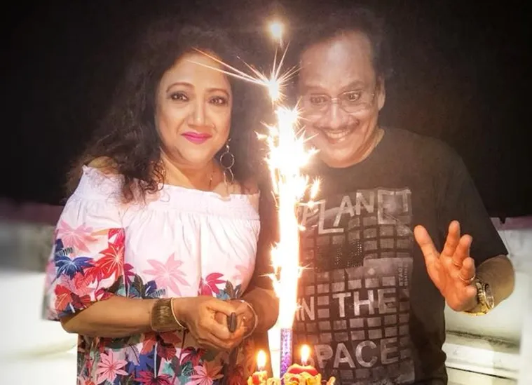 P C Sorcar with wife