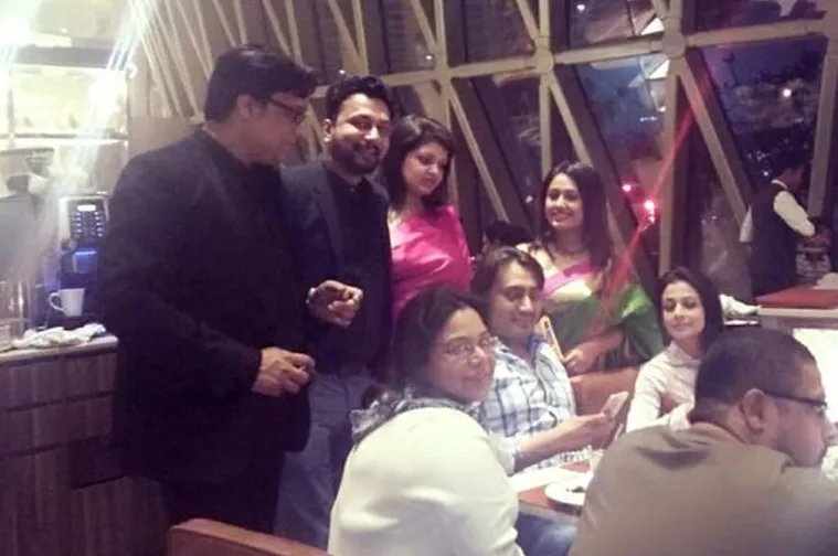 Debjoy Mallick with Koel Mallick and family