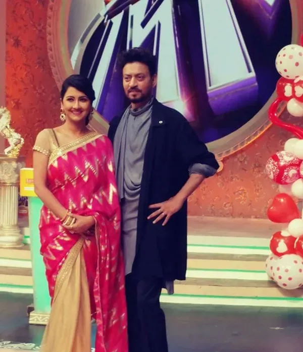 Rachana Banerjee with Irrfan Khan at Didi No 1