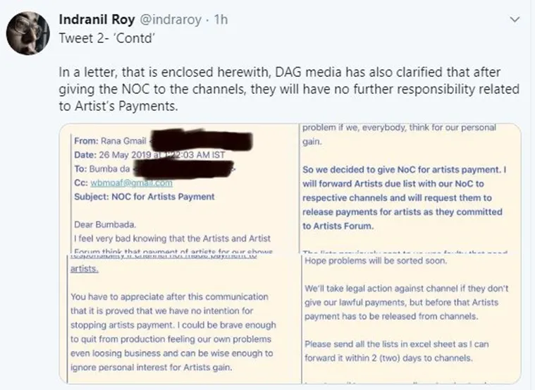 Indranil Roy's Tweet