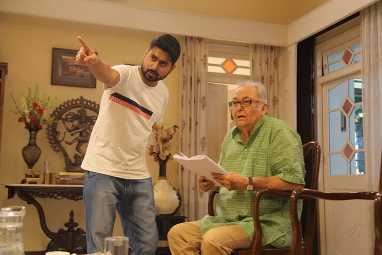 Jeet Chakraborty directing Sesher Galpo