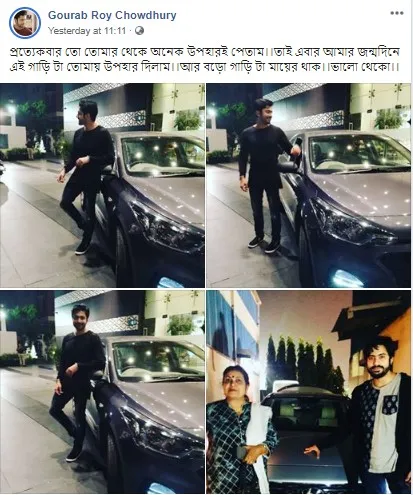 Gourab Roy Chowdhury buys two cars marking his birthday
