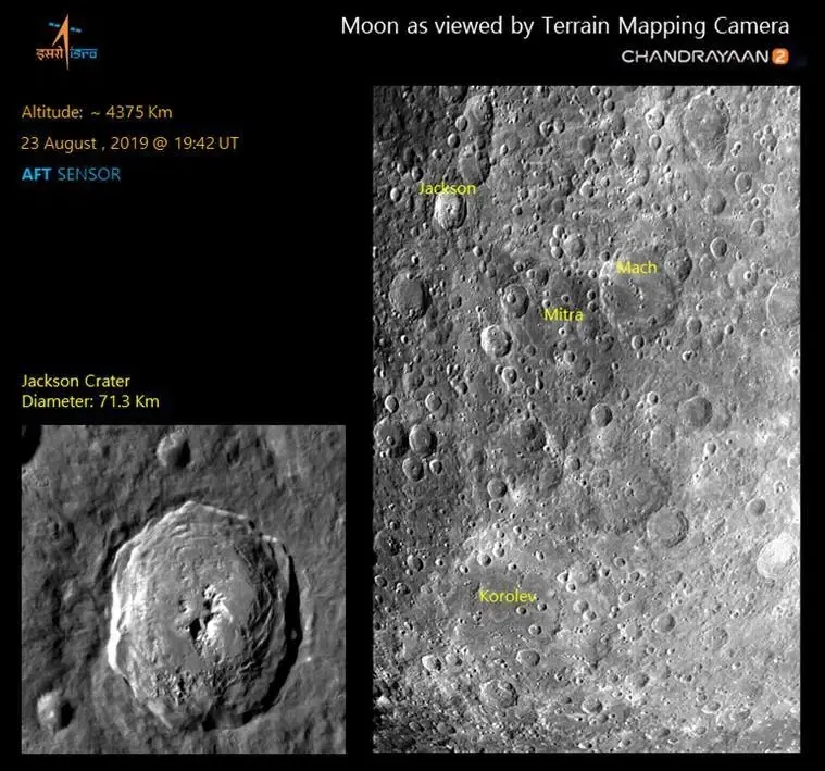 chandrayaan 2 moon photos