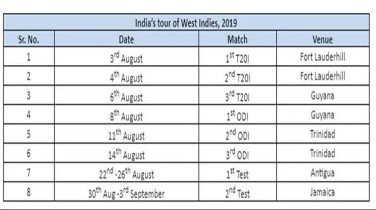 schedule for wi tour
